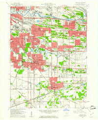 Highland Indiana Historical topographic map, 1:24000 scale, 7.5 X 7.5 Minute, Year 1959