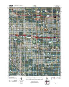 Highland Indiana Historical topographic map, 1:24000 scale, 7.5 X 7.5 Minute, Year 2011