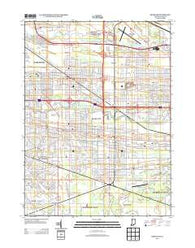Highland Indiana Historical topographic map, 1:24000 scale, 7.5 X 7.5 Minute, Year 2013