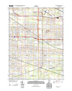 Highland Indiana Historical topographic map, 1:24000 scale, 7.5 X 7.5 Minute, Year 2013