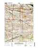 Highland Indiana Current topographic map, 1:24000 scale, 7.5 X 7.5 Minute, Year 2016