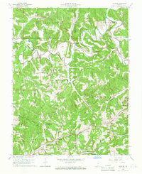 Hillham Indiana Historical topographic map, 1:24000 scale, 7.5 X 7.5 Minute, Year 1965