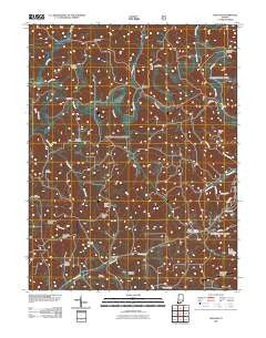 Hillham Indiana Historical topographic map, 1:24000 scale, 7.5 X 7.5 Minute, Year 2010