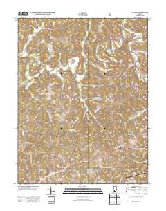 Hillham Indiana Historical topographic map, 1:24000 scale, 7.5 X 7.5 Minute, Year 2013