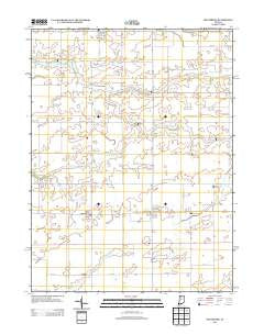 Hillisburg Indiana Historical topographic map, 1:24000 scale, 7.5 X 7.5 Minute, Year 2013