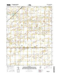 Hillisburg Indiana Current topographic map, 1:24000 scale, 7.5 X 7.5 Minute, Year 2016