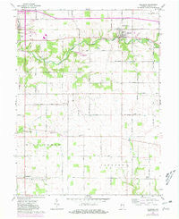 Hillsboro Indiana Historical topographic map, 1:24000 scale, 7.5 X 7.5 Minute, Year 1962