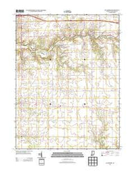 Hillsboro Indiana Historical topographic map, 1:24000 scale, 7.5 X 7.5 Minute, Year 2013