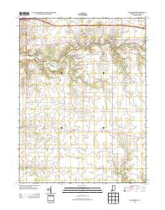 Hillsboro Indiana Historical topographic map, 1:24000 scale, 7.5 X 7.5 Minute, Year 2013