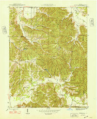Hindustan Indiana Historical topographic map, 1:24000 scale, 7.5 X 7.5 Minute, Year 1948