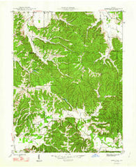 Hindustan Indiana Historical topographic map, 1:24000 scale, 7.5 X 7.5 Minute, Year 1948