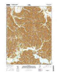 Hindustan Indiana Current topographic map, 1:24000 scale, 7.5 X 7.5 Minute, Year 2016