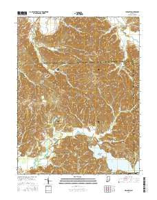 Hindustan Indiana Current topographic map, 1:24000 scale, 7.5 X 7.5 Minute, Year 2016