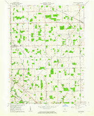 Hoagland Indiana Historical topographic map, 1:24000 scale, 7.5 X 7.5 Minute, Year 1961