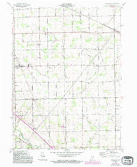 Hoagland Indiana Historical topographic map, 1:24000 scale, 7.5 X 7.5 Minute, Year 1961