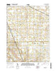 Hoagland Indiana Current topographic map, 1:24000 scale, 7.5 X 7.5 Minute, Year 2016