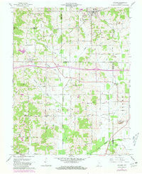 Holland Indiana Historical topographic map, 1:24000 scale, 7.5 X 7.5 Minute, Year 1961