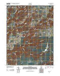Holton Indiana Historical topographic map, 1:24000 scale, 7.5 X 7.5 Minute, Year 2010