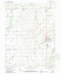 Hope Indiana Historical topographic map, 1:24000 scale, 7.5 X 7.5 Minute, Year 1968