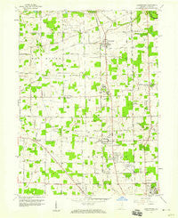 Huntertown Indiana Historical topographic map, 1:24000 scale, 7.5 X 7.5 Minute, Year 1957