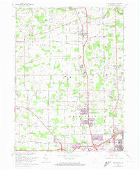 Huntertown Indiana Historical topographic map, 1:24000 scale, 7.5 X 7.5 Minute, Year 1963