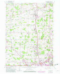 Huntertown Indiana Historical topographic map, 1:24000 scale, 7.5 X 7.5 Minute, Year 1963
