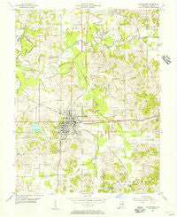 Huntingburg Indiana Historical topographic map, 1:24000 scale, 7.5 X 7.5 Minute, Year 1954