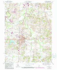 Huntingburg Indiana Historical topographic map, 1:24000 scale, 7.5 X 7.5 Minute, Year 1969