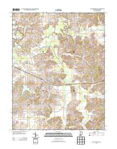 Huntingburg Indiana Historical topographic map, 1:24000 scale, 7.5 X 7.5 Minute, Year 2013