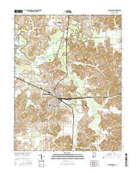 Huntingburg Indiana Current topographic map, 1:24000 scale, 7.5 X 7.5 Minute, Year 2016