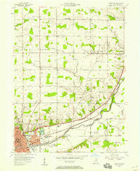 Huntington Indiana Historical topographic map, 1:24000 scale, 7.5 X 7.5 Minute, Year 1956