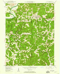 Huron Indiana Historical topographic map, 1:24000 scale, 7.5 X 7.5 Minute, Year 1948