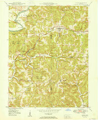 Huron Indiana Historical topographic map, 1:24000 scale, 7.5 X 7.5 Minute, Year 1950
