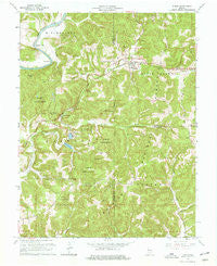 Huron Indiana Historical topographic map, 1:24000 scale, 7.5 X 7.5 Minute, Year 1965
