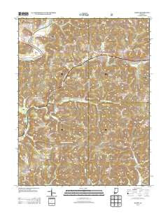 Huron Indiana Historical topographic map, 1:24000 scale, 7.5 X 7.5 Minute, Year 2013