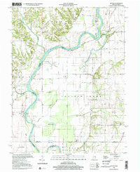 Hutton Indiana Historical topographic map, 1:24000 scale, 7.5 X 7.5 Minute, Year 1998