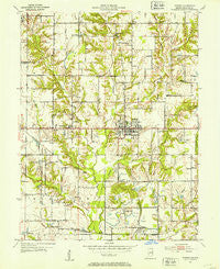 Hymera Indiana Historical topographic map, 1:24000 scale, 7.5 X 7.5 Minute, Year 1953