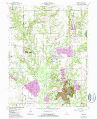 Hymera Indiana Historical topographic map, 1:24000 scale, 7.5 X 7.5 Minute, Year 1963