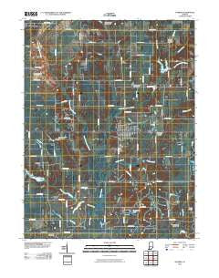 Hymera Indiana Historical topographic map, 1:24000 scale, 7.5 X 7.5 Minute, Year 2010