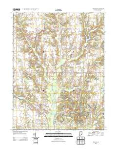 Hymera Indiana Historical topographic map, 1:24000 scale, 7.5 X 7.5 Minute, Year 2013