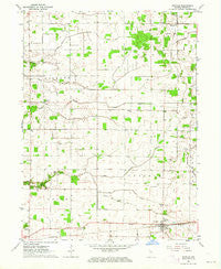 Idaville Indiana Historical topographic map, 1:24000 scale, 7.5 X 7.5 Minute, Year 1962