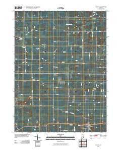 Idaville Indiana Historical topographic map, 1:24000 scale, 7.5 X 7.5 Minute, Year 2010