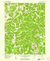Indian Springs Indiana Historical topographic map, 1:24000 scale, 7.5 X 7.5 Minute, Year 1956