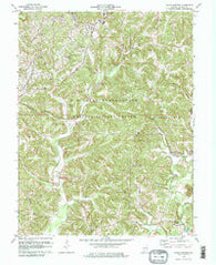 Indian Springs Indiana Historical topographic map, 1:24000 scale, 7.5 X 7.5 Minute, Year 1978