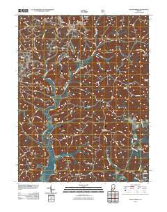 Indian Springs Indiana Historical topographic map, 1:24000 scale, 7.5 X 7.5 Minute, Year 2010