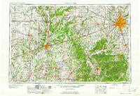 Indianapolis Indiana Historical topographic map, 1:250000 scale, 1 X 2 Degree, Year 1962