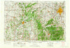 Indianapolis Indiana Historical topographic map, 1:250000 scale, 1 X 2 Degree, Year 1953