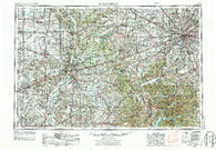 Indianapolis Indiana Historical topographic map, 1:250000 scale, 1 X 2 Degree, Year 1953