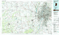 Indianapolis Indiana Historical topographic map, 1:100000 scale, 30 X 60 Minute, Year 1986