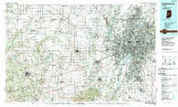 Indianapolis Indiana Historical topographic map, 1:100000 scale, 30 X 60 Minute, Year 1986
